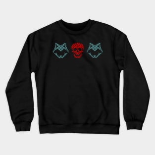 skull and fox Crewneck Sweatshirt